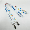 Business Blue Cy 20*900mm China Woven Printing Promotional Gift Custom Lanyard Manufacture