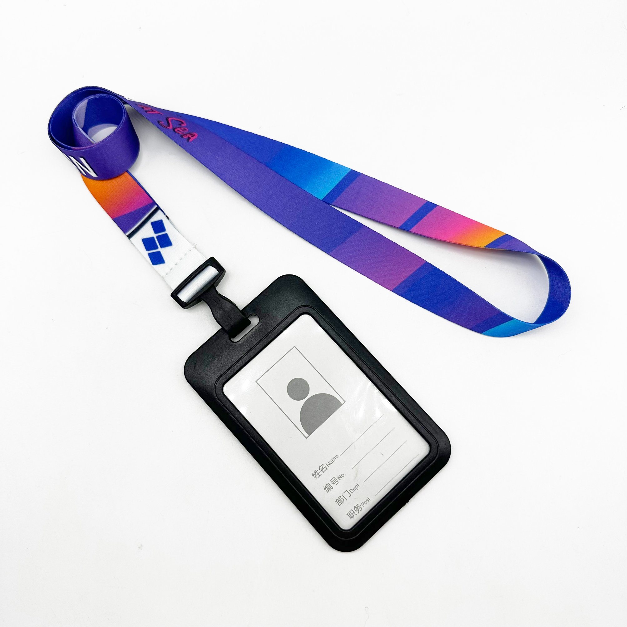 Blue Polyester Cy 20*900mm China Neck Promotional Gift Transfer Lanyard with Good Service