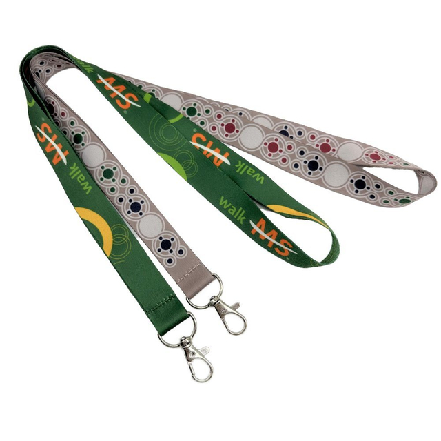 Promotional Lanyard Heat Transfer Office Lanyard with Metal Hook