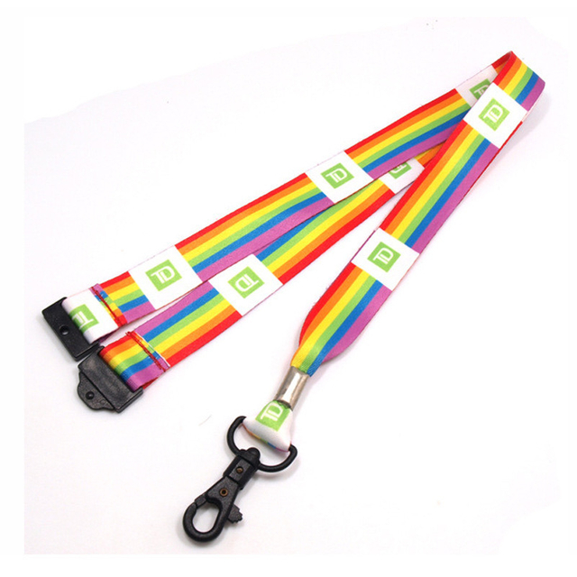 Blue Heat Transfer Printing Cy 20*900mm China Custom Logo Nylon Lanyard OEM