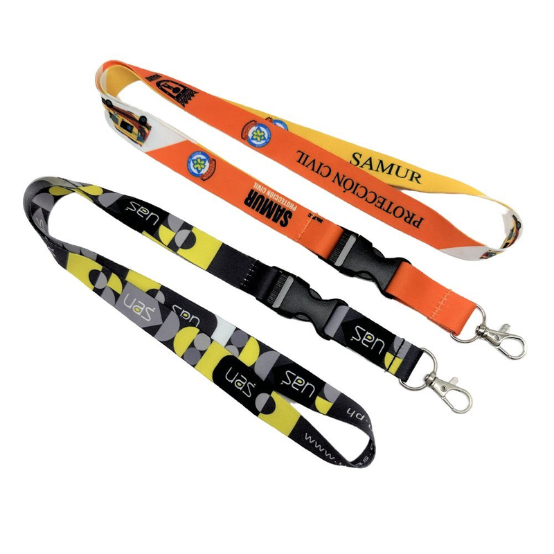 Hot Selling Polyester Heat Transfer Sublimation Seatbelt Buckle Lanyard for Garment Accessories