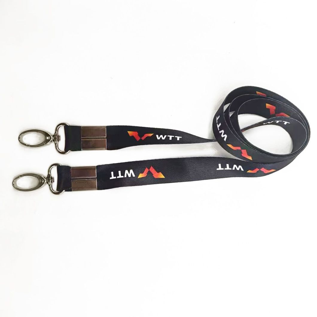 Custom Polyester Nylon Silk Screen Printed Sublimation Promotion Lanyard