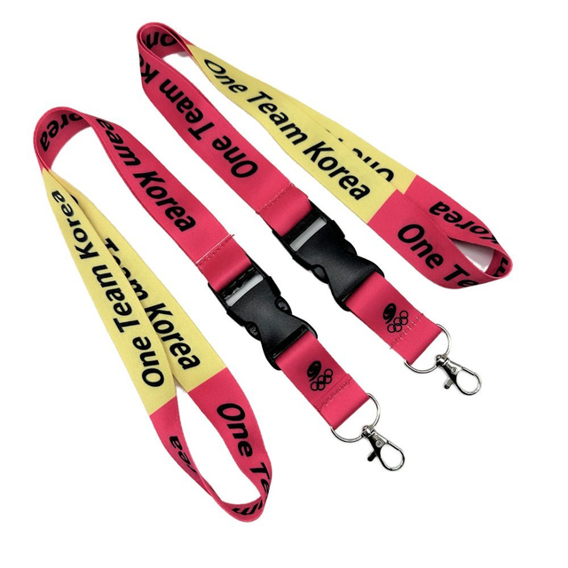 Polyester Sublimation Lanyard Strap with Printing Personalize Logo Lanyard Badge Holder