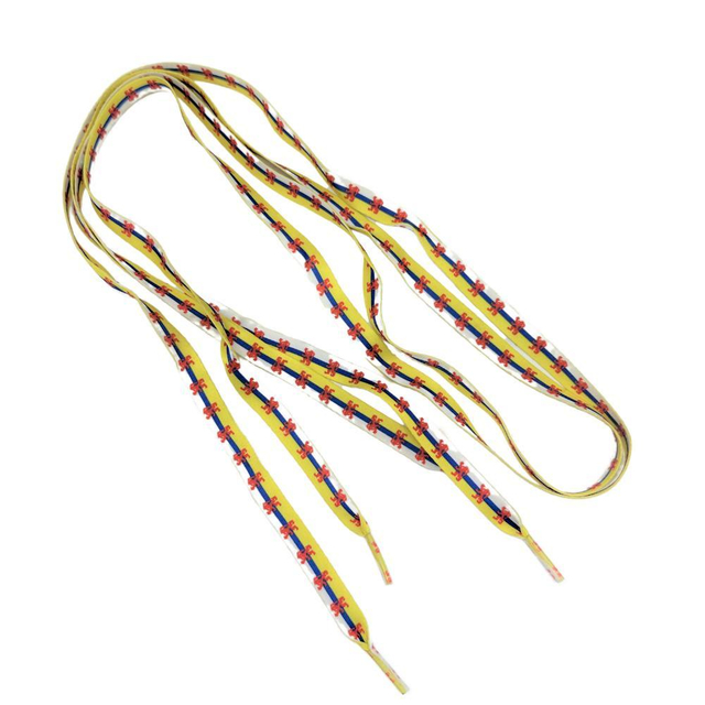 Heat Transfer Custom Text Printed Polyester Shoelace