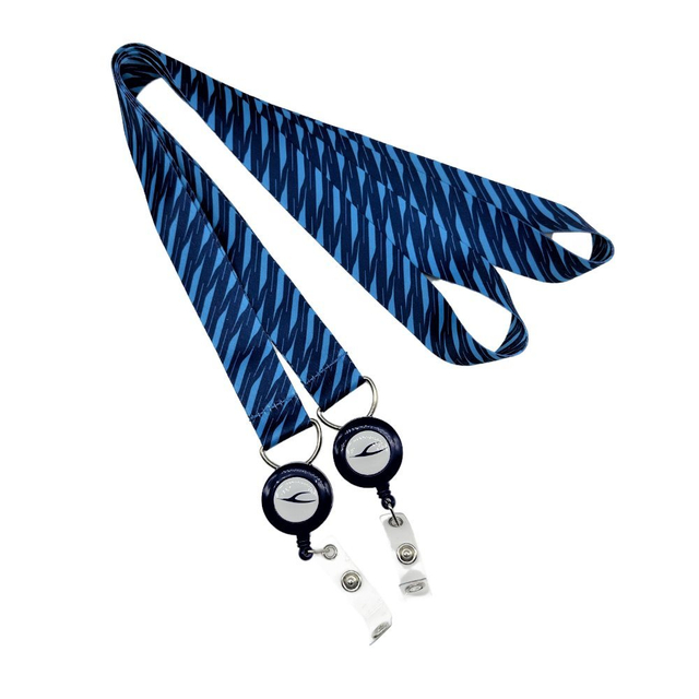 Custom Logo ID Card Holder Promotional Gift VIP Silk Printing Neck Woven Polyester Heat Transfer Wrist Exhibition 2cm Personalized Neck Yoyo Badge Reels Lanyard