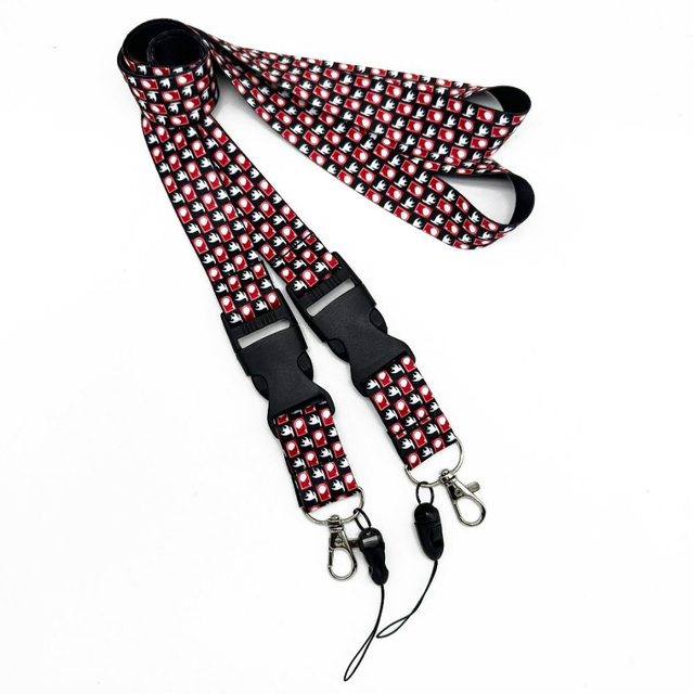 Custom Polyester Nylon Silk Screen Printed Sublimation Mobil Phone Lanyard