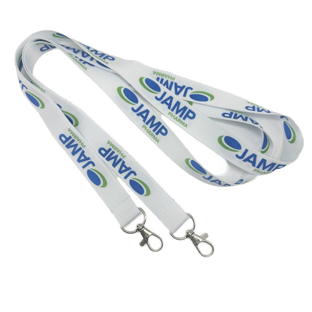 Wholesale Factory Price Printed ID Card Holder Customized 20 mm Individual Colorful Woven Nylon Heat Transfer Lanyard with High Quality