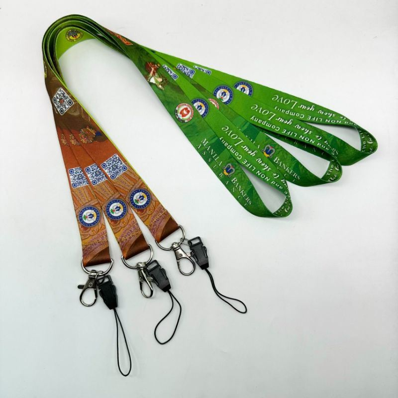 Customized Polyester Transfer Screen Printed Mobile Phone Anti Loss Hanging Lanyanrd