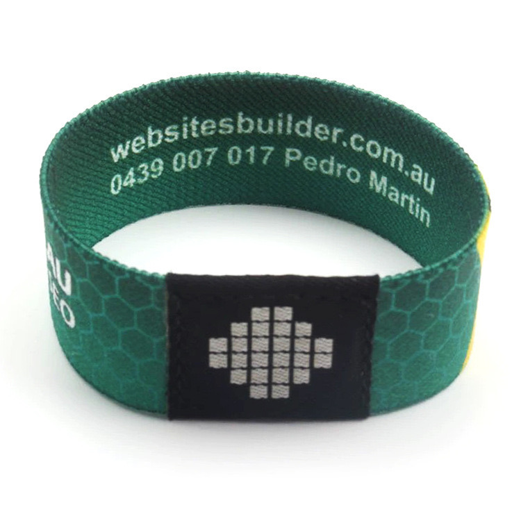 1 Inch Stretchable and Reusable Elastic Polyester Bracelet for Activity