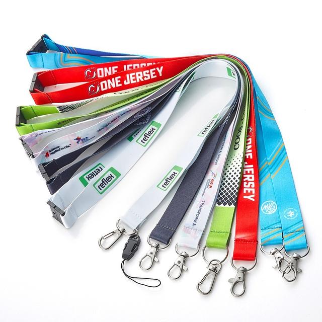 Custom Logo High Quality Bulk Printed Neck Polyester Lanyard for Promotion Gift