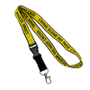 Custom Polyester One Color Two Side Silk Screen Printed ID Card Holder Neck Lanyard