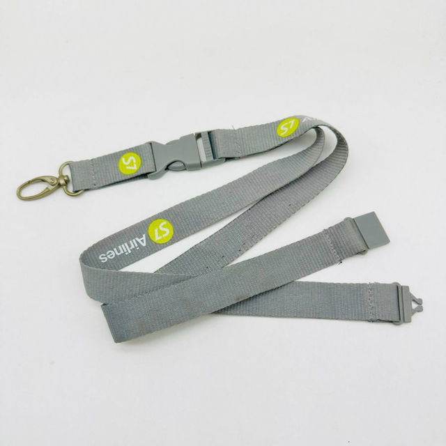 Customized Polyester Nylon Silk Screen Transfer ID Card Holder Lanyard
