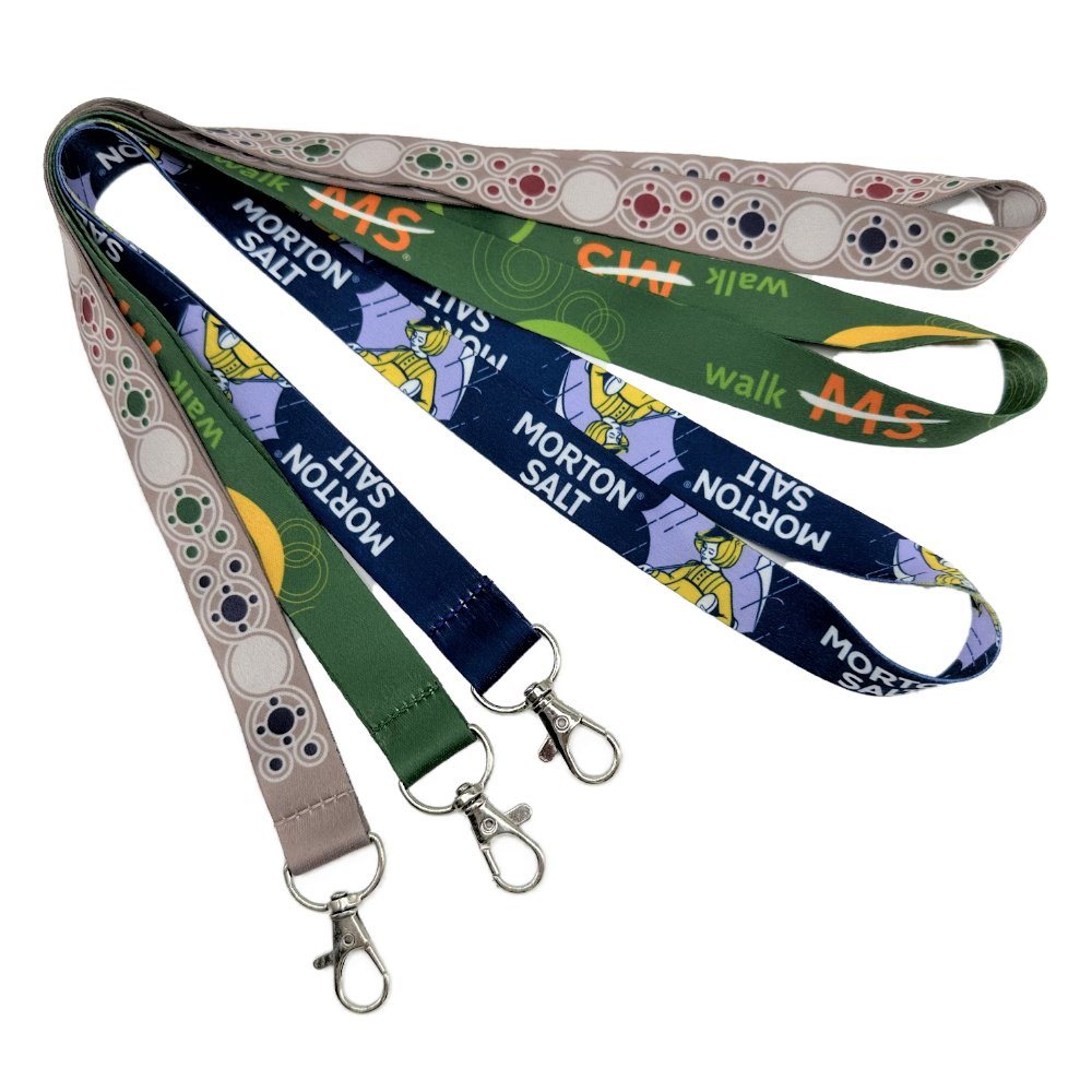 Promotional Lanyard Heat Transfer Office Lanyard with Metal Hook