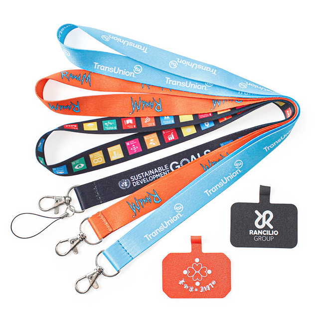 Mobile Phone Polyester Cy 20*900mm China Screen Printing Transfer Lanyard