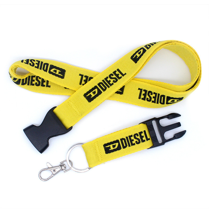 Customized Cy Metal 20*900mm China Accessories Badge Holder Screen Printing Keychain Lanyard