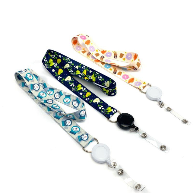 Wholesale Promotional Custom Printed Neck Strap Badge Reel Retractable Lanyard