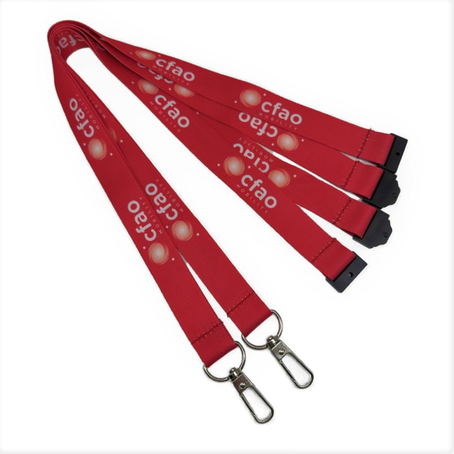 Polyester Digital Printing ID Card Polyester Neck Sports Work Card Exhibition Custom Lanyard