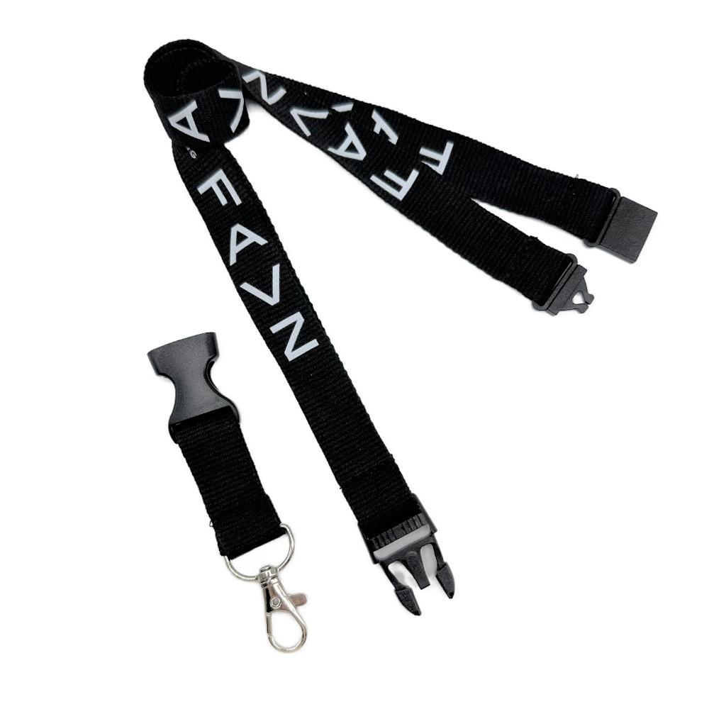 High Quality Cheap Custom Personalized Black Silk Screen Printed Lanyards No Minimum Order