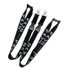 High Quality Cheap Custom Personalized Black Silk Screen Printed Lanyards No Minimum Order