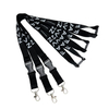 High Quality Cheap Custom Personalized Black Silk Screen Printed Lanyards No Minimum Order