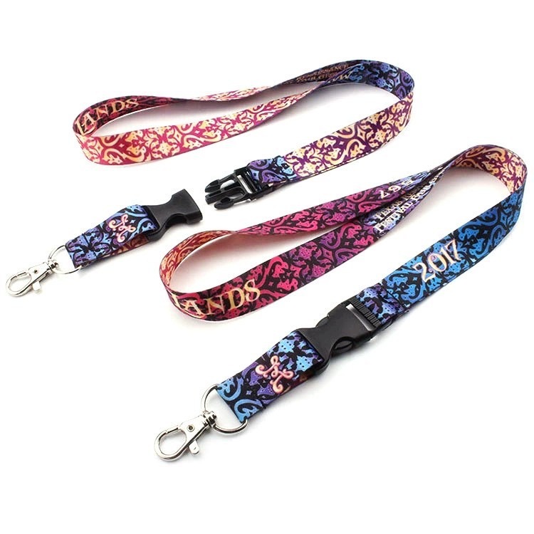 Custom Polyester Transfer Lanyard Webbing Neck Line