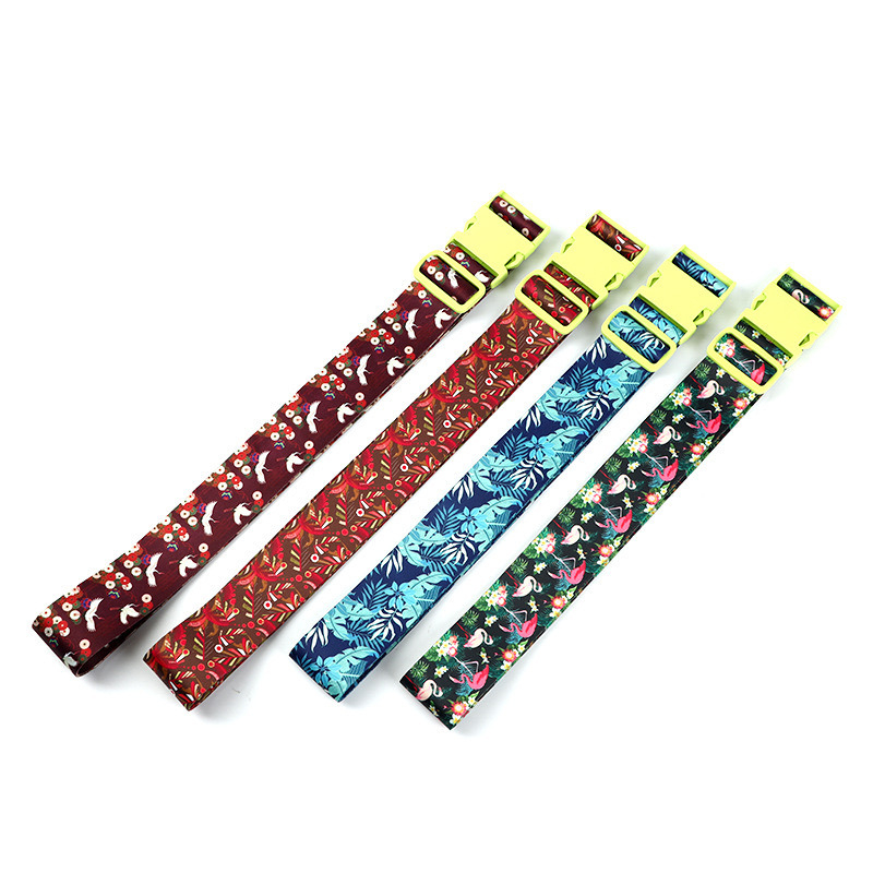 Manufacturers Customized High Quality Color Fastener Polyester Nylon Double-Sided Transfer Silk Screen Printing Luggage Belt