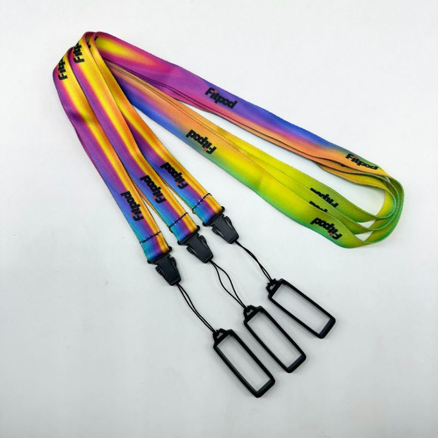 40mm Silicone Hanging Ring Polyester Heat Transfer Printed Electronic Cigarette Rod and Cover Hanging Rope