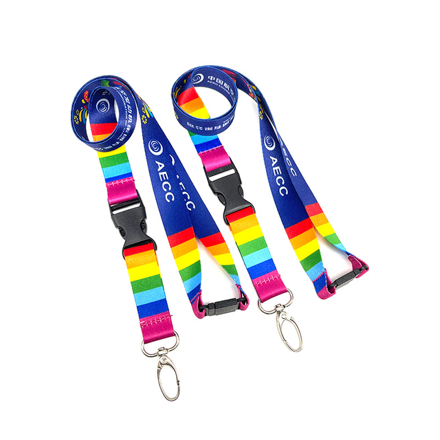 Custom Promotional Gift Certificate Polyester Heat Transfer Lanyard