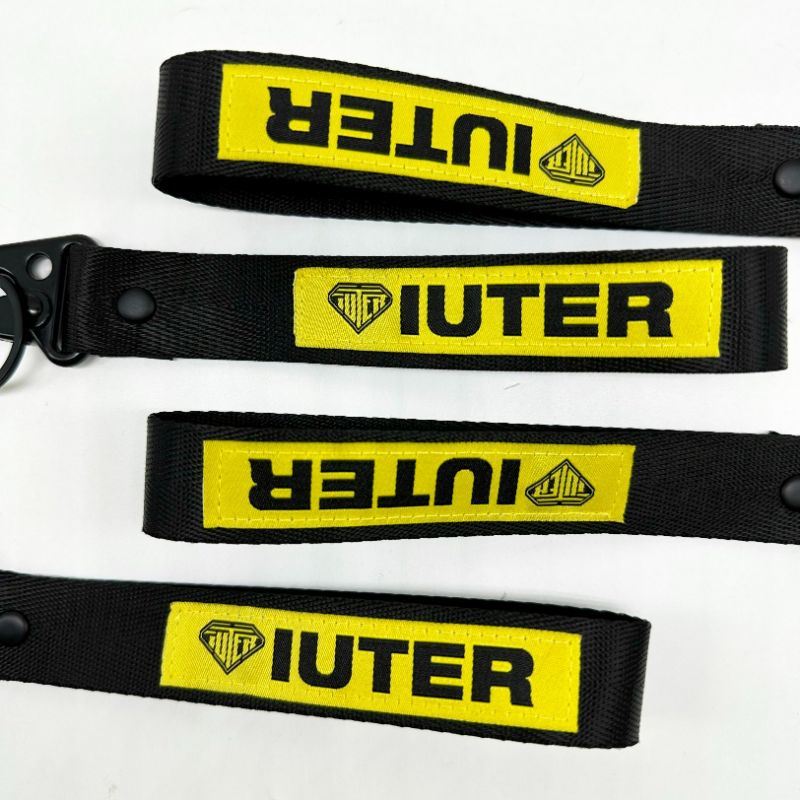 Custom Nylon Polyester Webbing Transfer Woven Logo Silk Screen Keychain