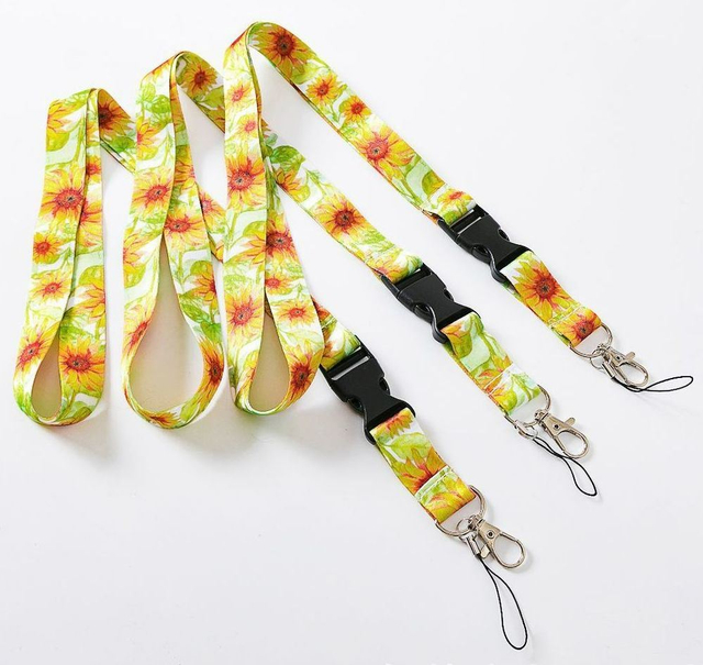 Polyester Transfer Printing Hanging Rope Lanyard with Transparent Identification Cover, Customized Portrait Card