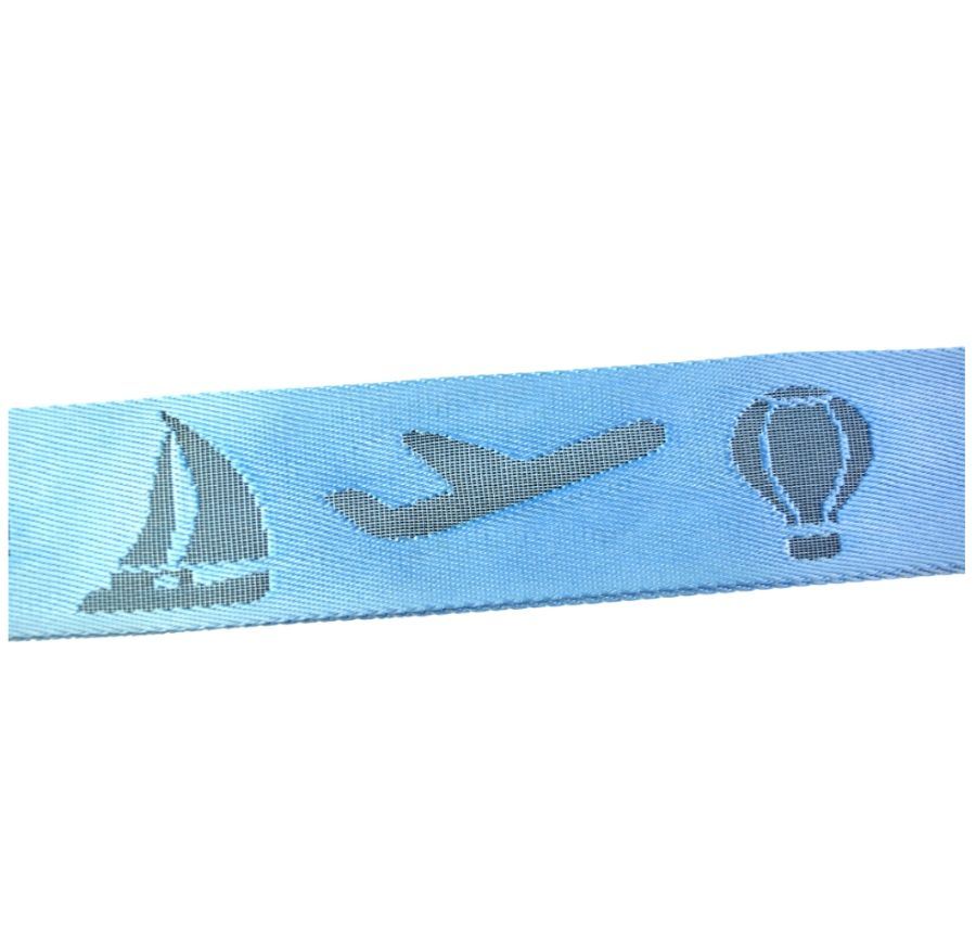 Customized High Quality Nylon Material Computer Jacquard Logo with 3 Digit Code Lock Suitcase Binding Belt