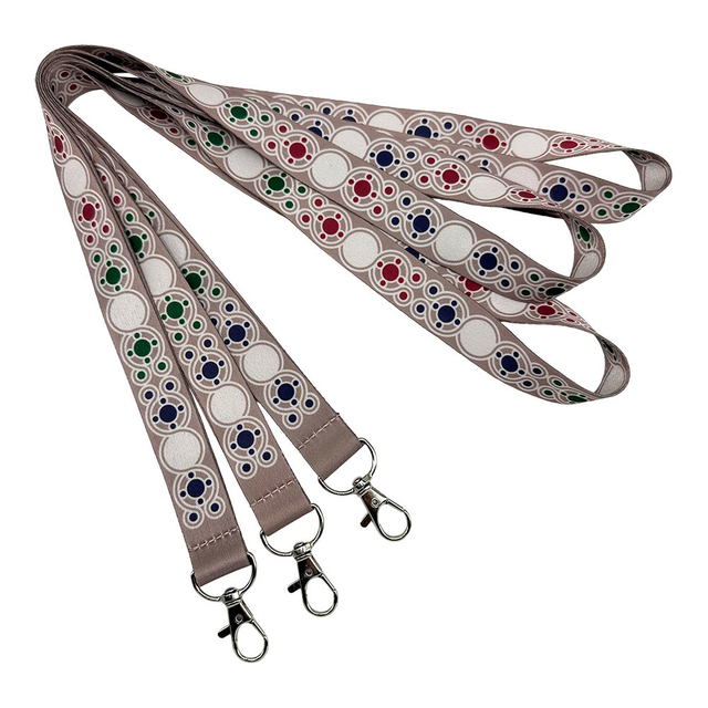 Custom Polyester Nylon Heat Transfer Printing Silk Screen Printed Neck Lanyard