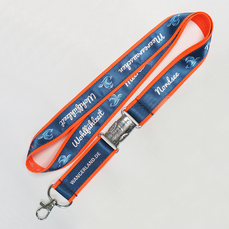 Metal Business Cy 20*900mm China Nylon Custom Promotion Gift Transfer Lanyard Factory