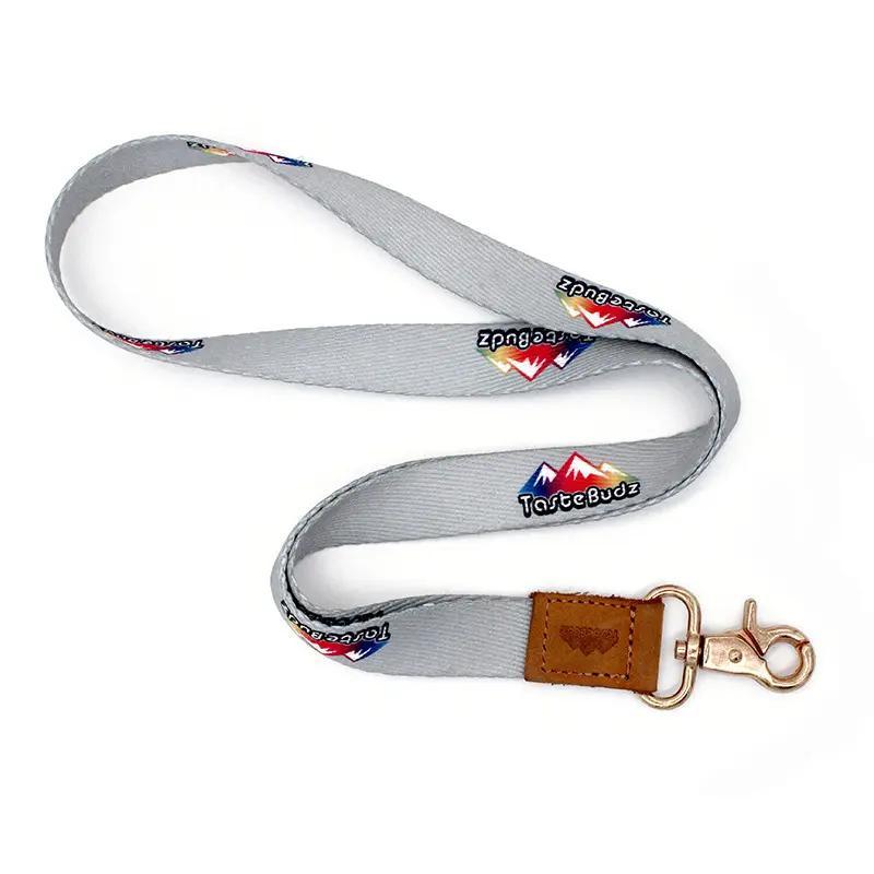 Custom High Quantity Polyester Heat Transfer Printing Promotional Gift Lanyard