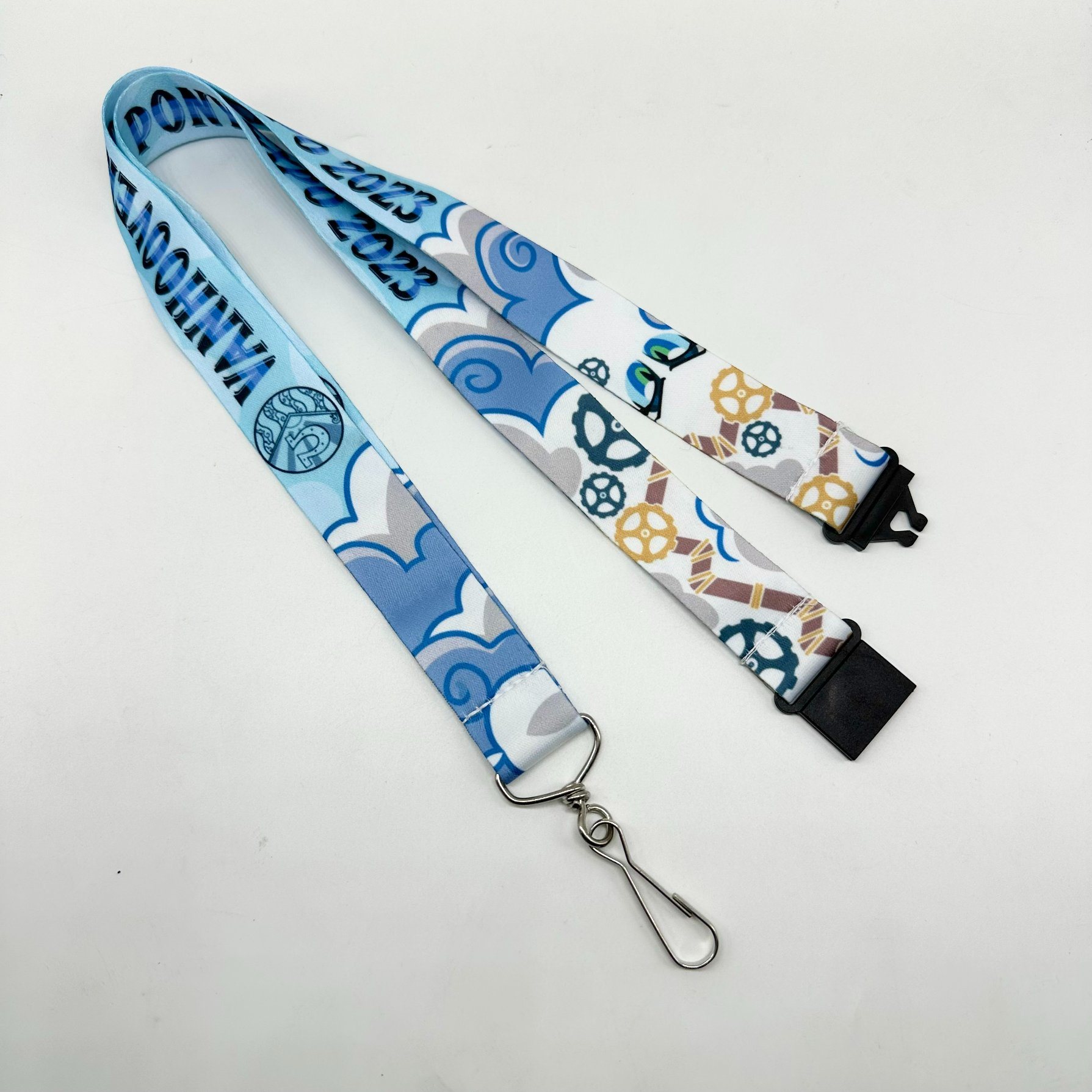Blue Business Cy 20*900mm China Accessories Keychain Transfer Lanyard with Good Service