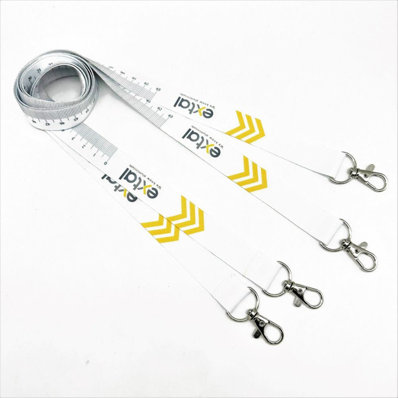 Custom Polyester Sublimation Measuring Ruler Promotional Lanyard