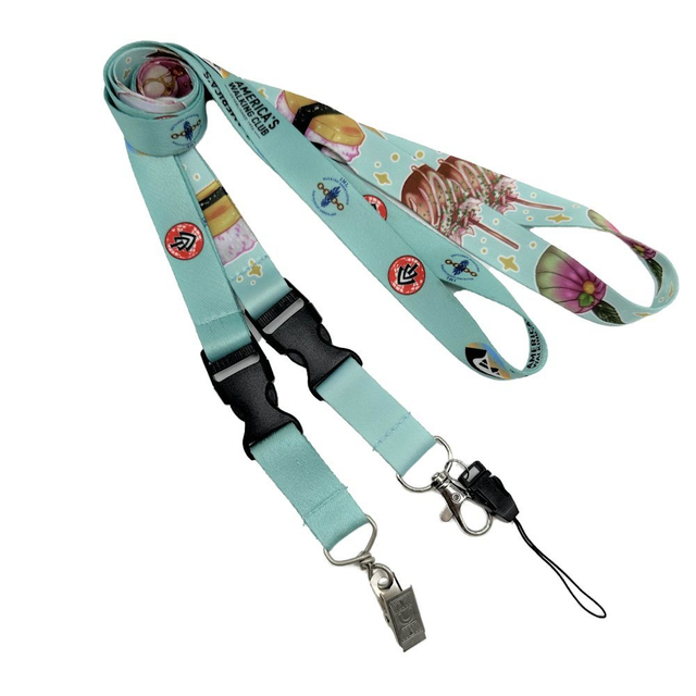 Eco-Friendly Customized Sublimation Neck Strap Lanyard with Polyester Nylon Lanyard