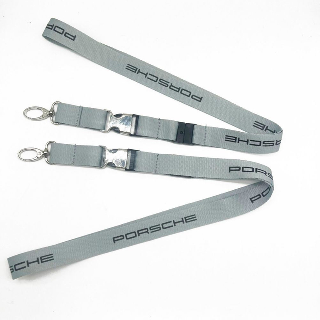 Custom Polyester Nylon Silk Screen Printed Promotional Gift Work Permit Lanyard