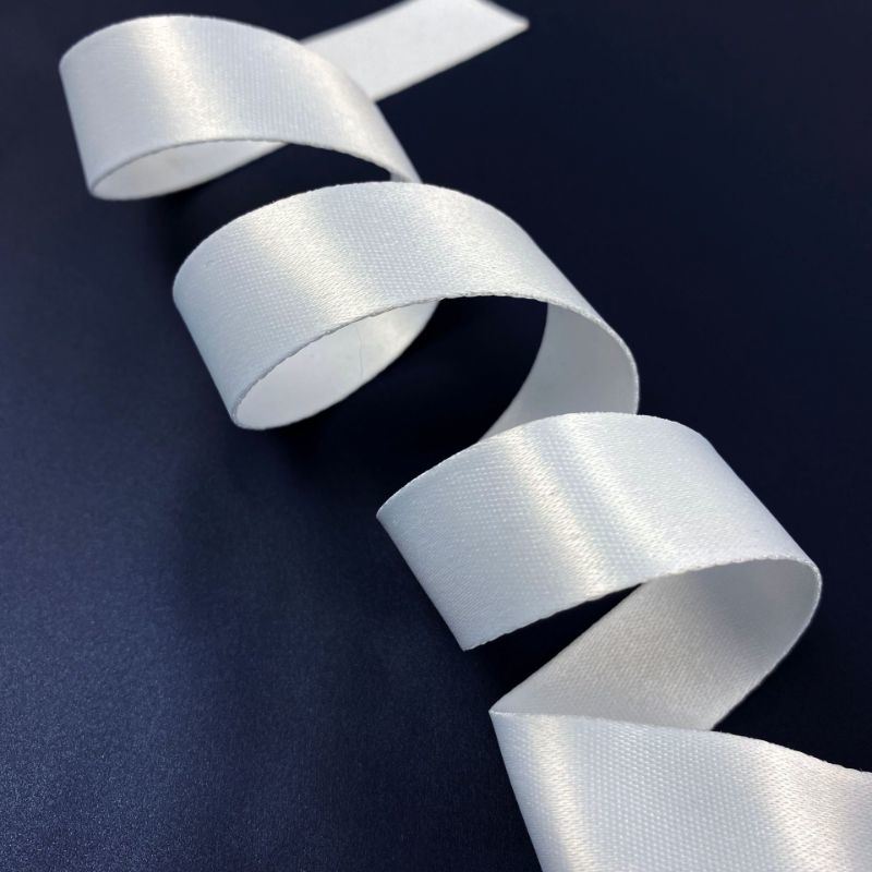 Large Inventory in Stock, Fast Delivery of White Polyester Ribbon, Blank Sublimation Ribbon White Webbing