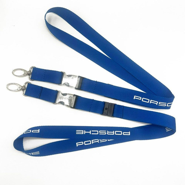 Custom Polyester Nylon Silk Screen Printing Promotional Gift Work Permit Lanyard