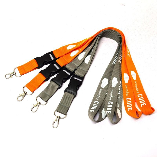 High Quality Hot Sell Polyester Silk Screen Printed Neck Key Lanyard with Custom Logo