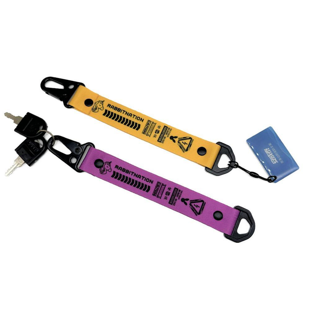 Promotion Gift Custom Logo Keychain Strap Polyester Short Lanyard
