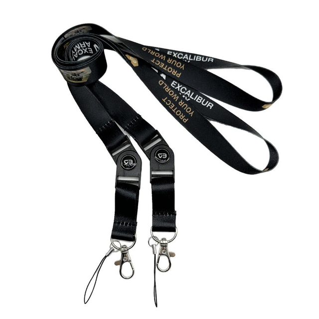 Hot Selling Custom Printed Polyester Badge Strap Neck Ribbon Mobile Phone Badge Printing Woven Sublimation Nylon Lanyard with Keychain ID Card Holder