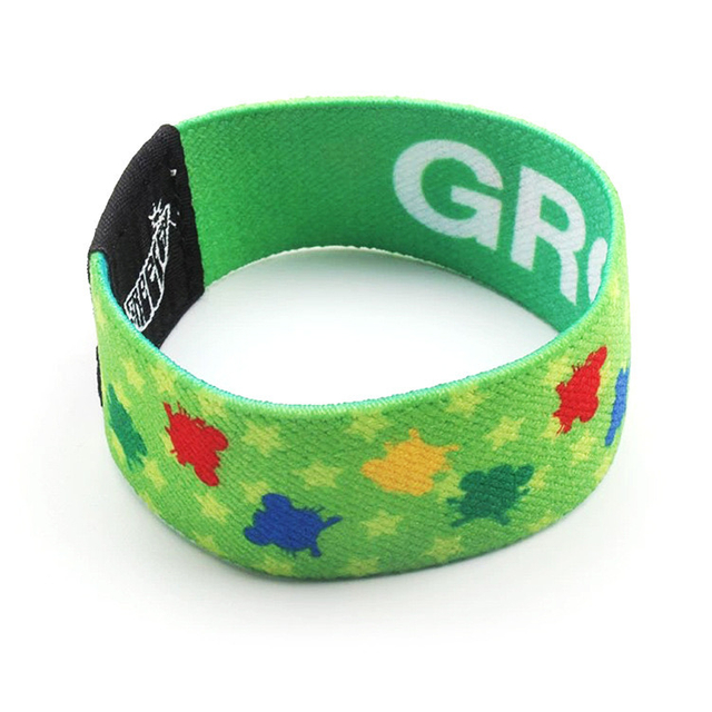 1 Inch Stretchable and Reusable Elastic Polyester Bracelet for Activity