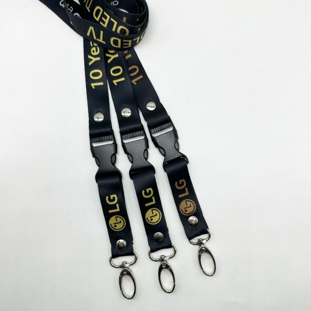 Customized High-Quality Polyester Nylon Screen Printing and Transfer Printing Factory Label Hanging Lanyard by The Manufacturer