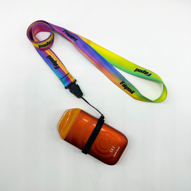 Customized 15*900mm Polyester Lanyard Neck Line Printed Electronic Cigarette Stick Vape Rope