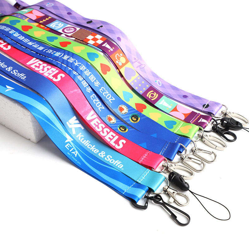 Factory Logo Key Cy 20*900mm China Phone Customized Custom Lanyards Silicone Transfer Lanyard