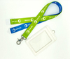 High Quality Keychain Polyester Thickened Transfer Printing Belt with Safety Buckle Leather Certificate Cover Hanging Lanyard