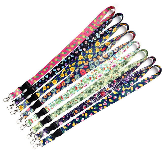 Manufacture Logo Polyester Cy 20*900mm China Screen Printing Printed Keychain Custom Lanyard
