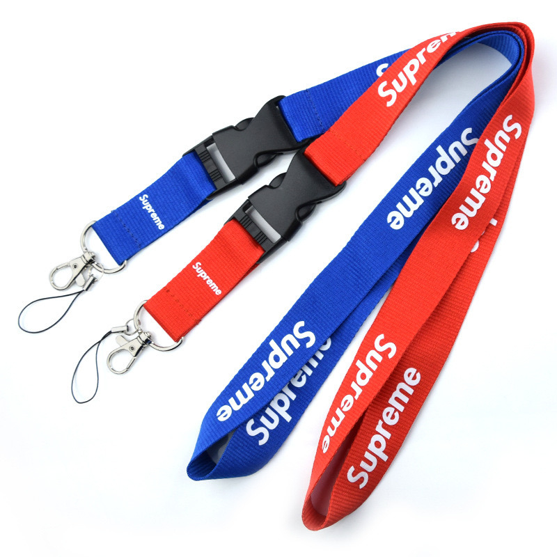 Customized 20*900mm Blue Cy China Keychain Accessories Badge Holder Luggage Belt Lanyard